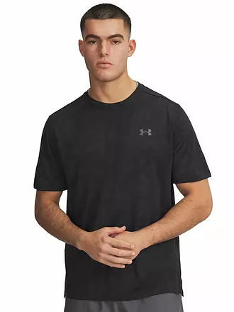 UNDER ARMOUR | T-shirt da allenamento da uomo UA TechTM Vent Jacquard | schwarz